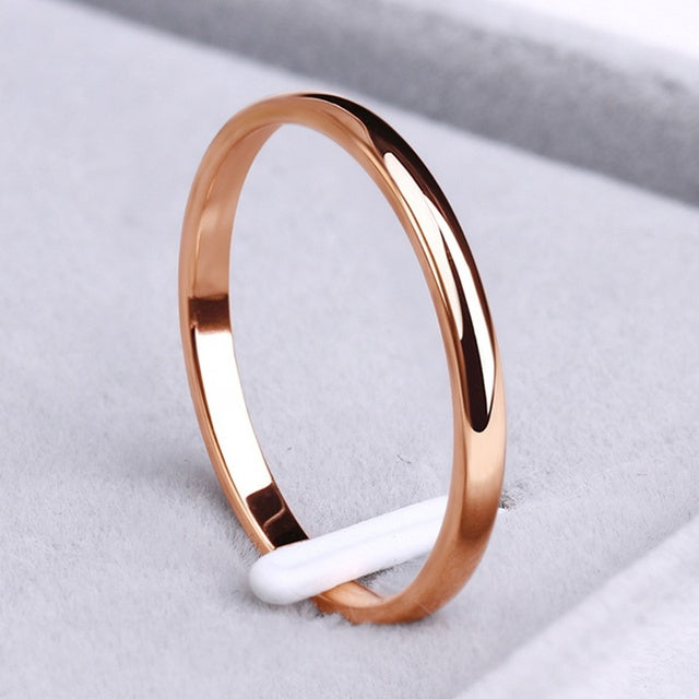 Eenvoudige Ring van Goud en Zilver