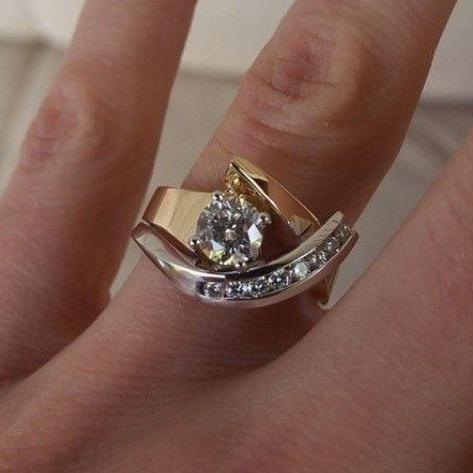 Radiance Irregulaire Gouden & Zilveren Ring