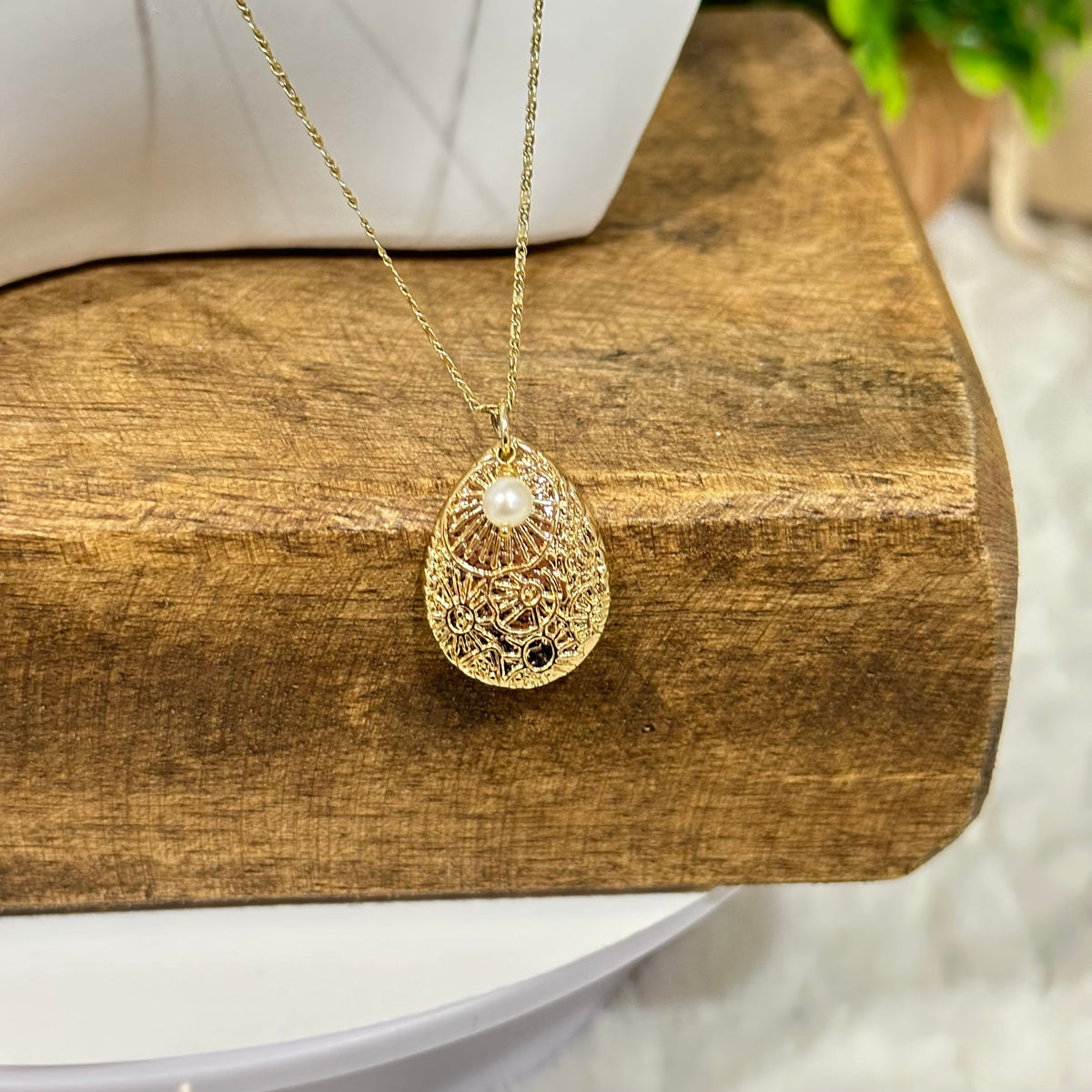 Marina Druppel Parel Ketting