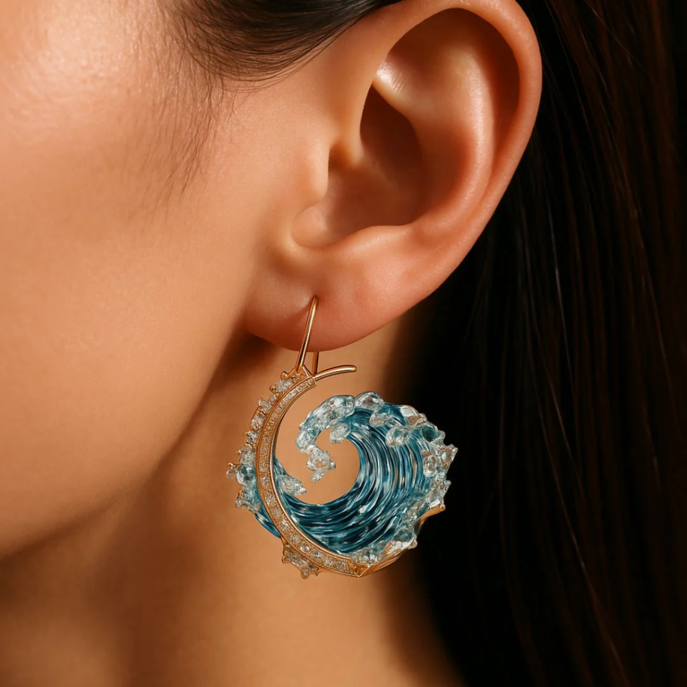 Oceaan's Eed Oorbellen | Duurzame, door de oceaan geïnspireerde sieraden