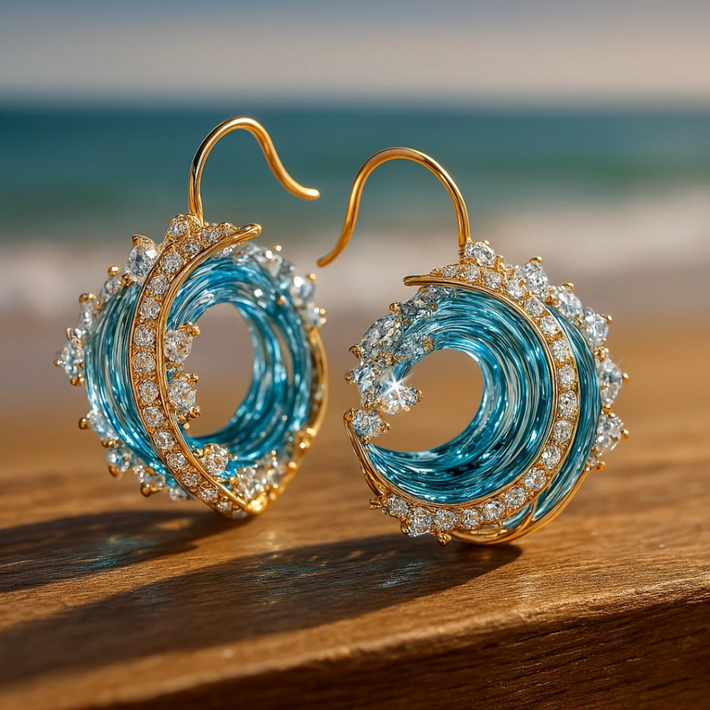 Oceaan's Eed Oorbellen | Duurzame, door de oceaan geïnspireerde sieraden