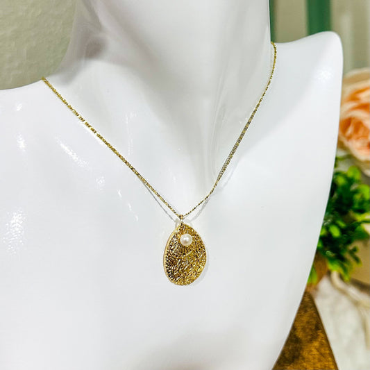 Marina Druppel Parel Ketting