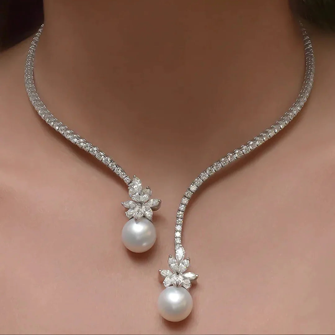 Elegante Dubbele Parelketting