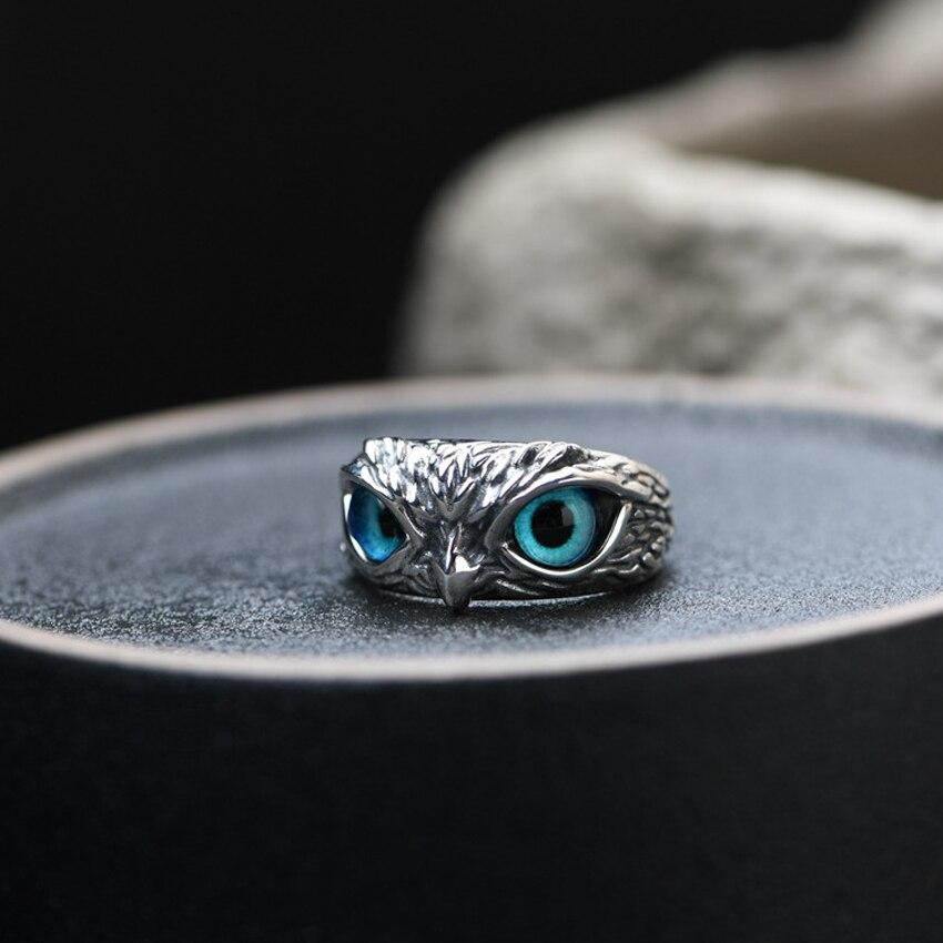 Geluksuil Verstelbare Ring van Zilver en Opal