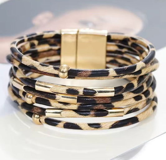 Brede Boho Multilaag Wrap Armband