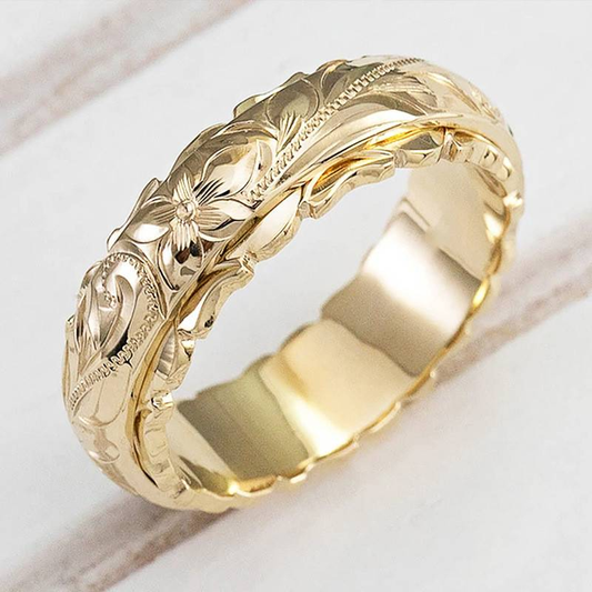 Vintage Gouden Blume Ring